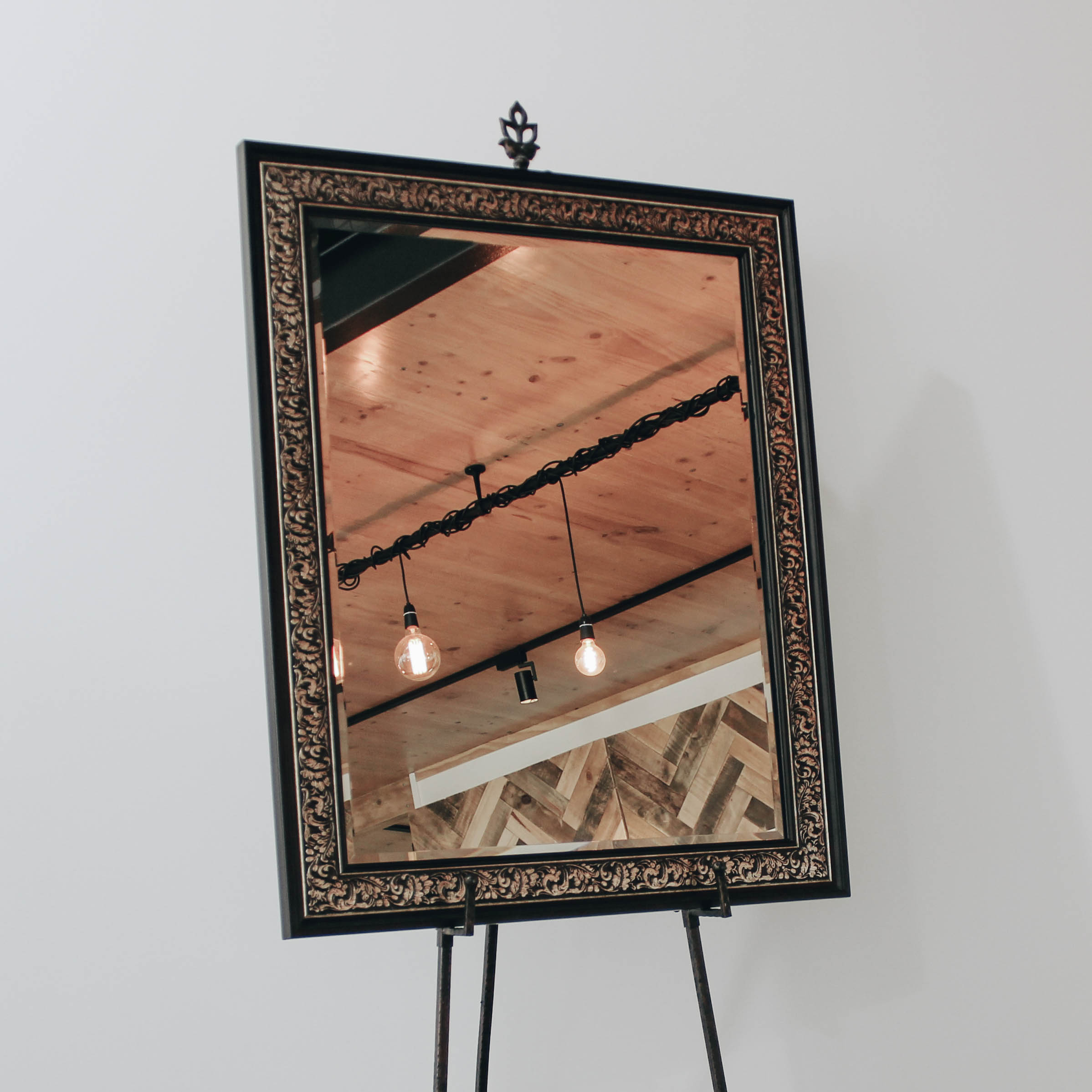 Large Black & Gold Mirror
