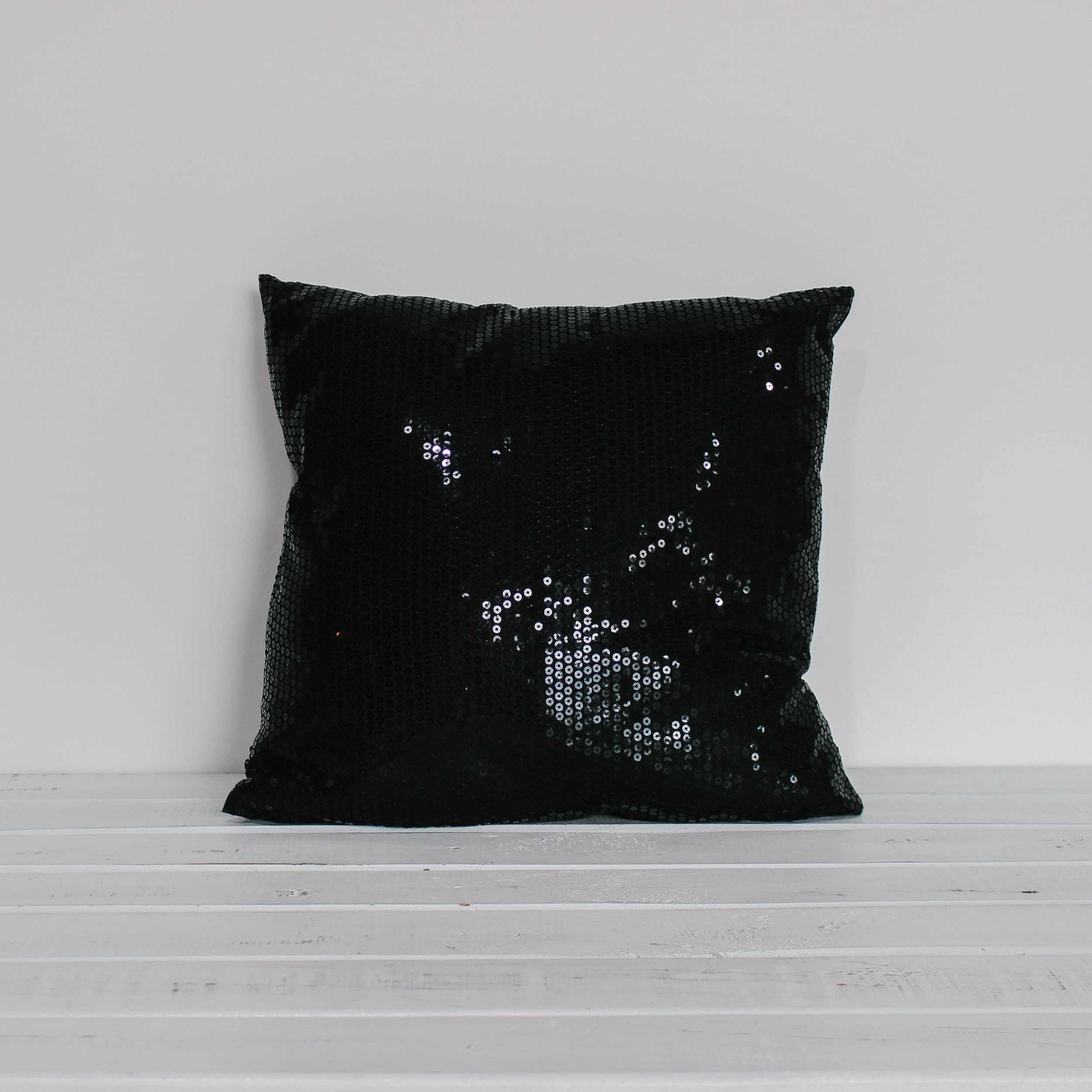 Black Sequin Cushion