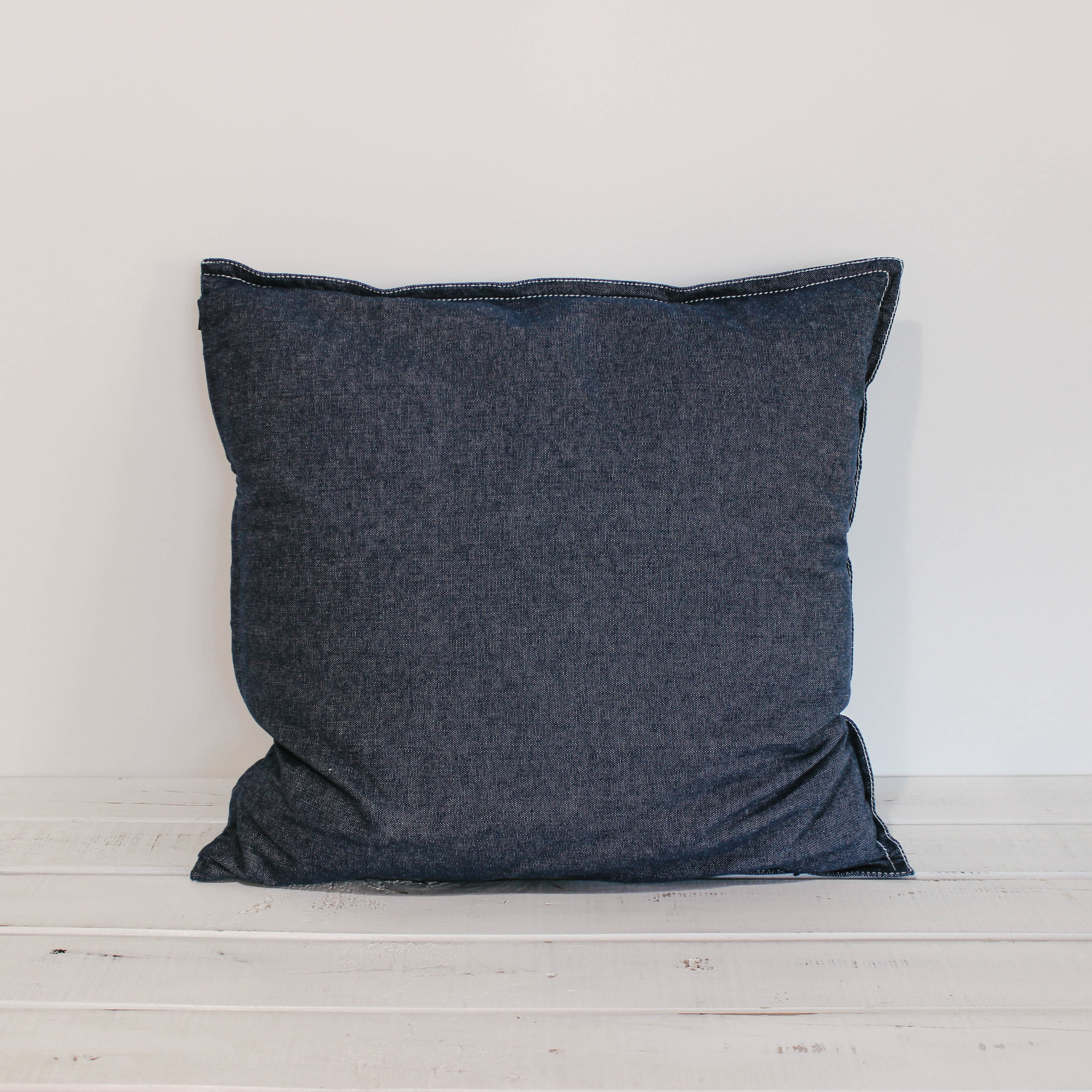 Dark Blue Linen Cushion