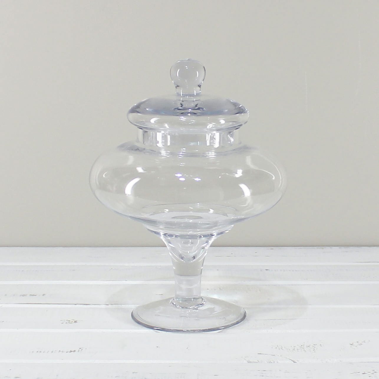 Glass Lolly Jar Medium Wide
