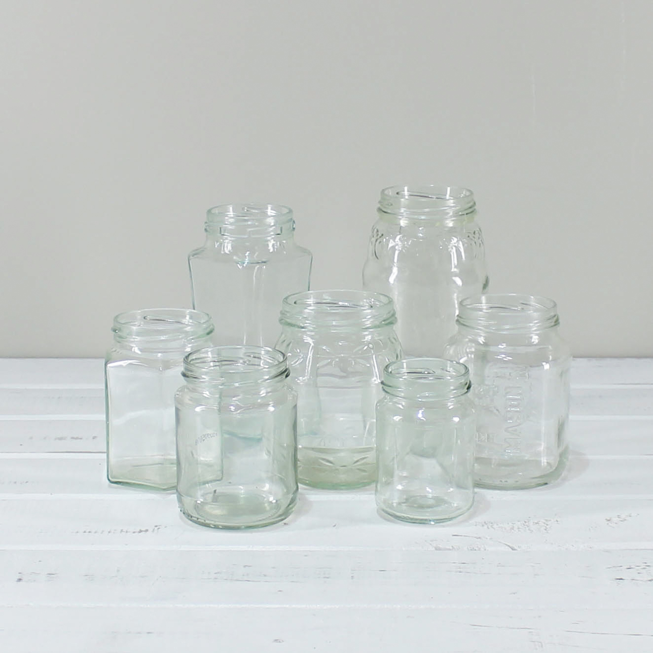 Glass Jars Mixed
