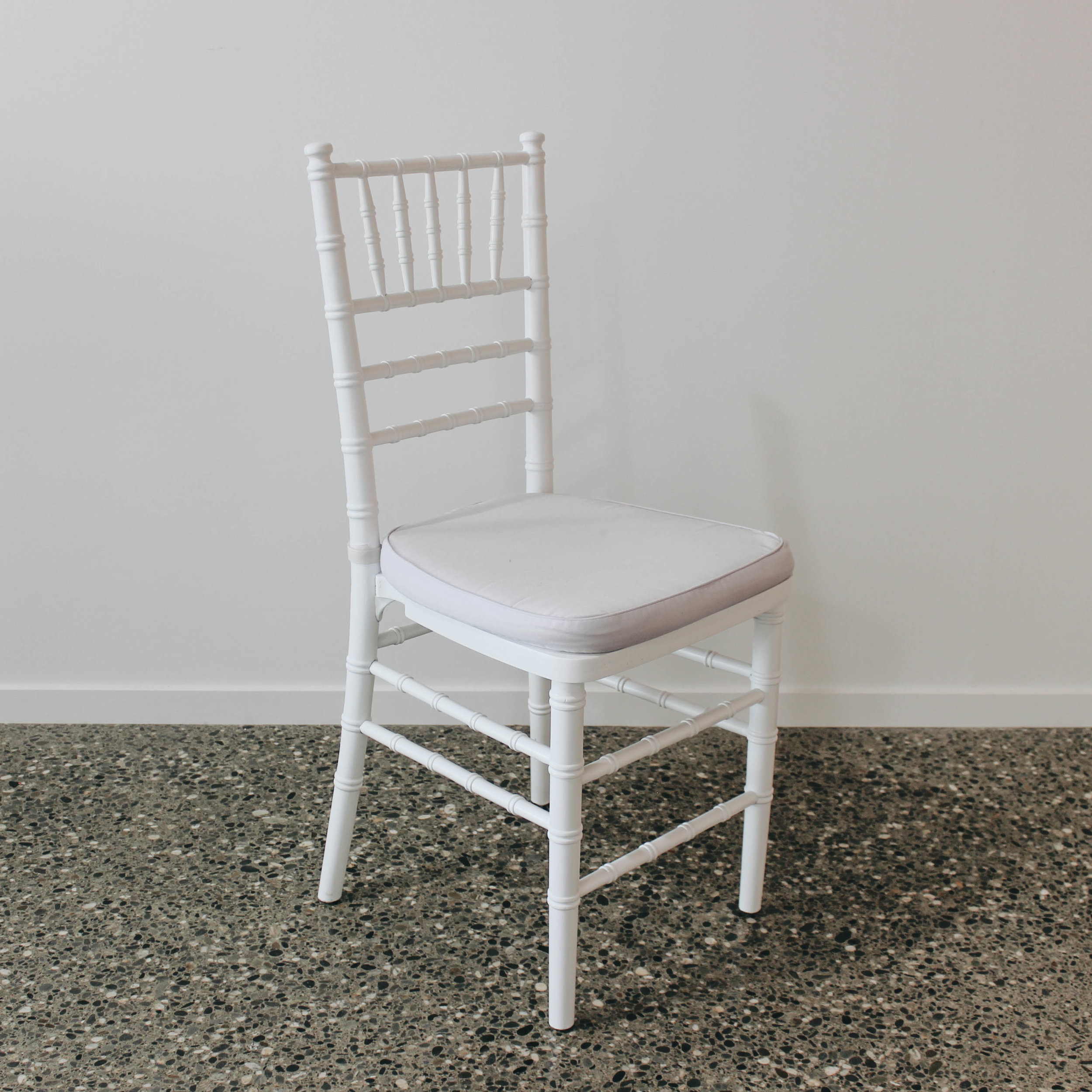 White Chiavari Chair with Cushion