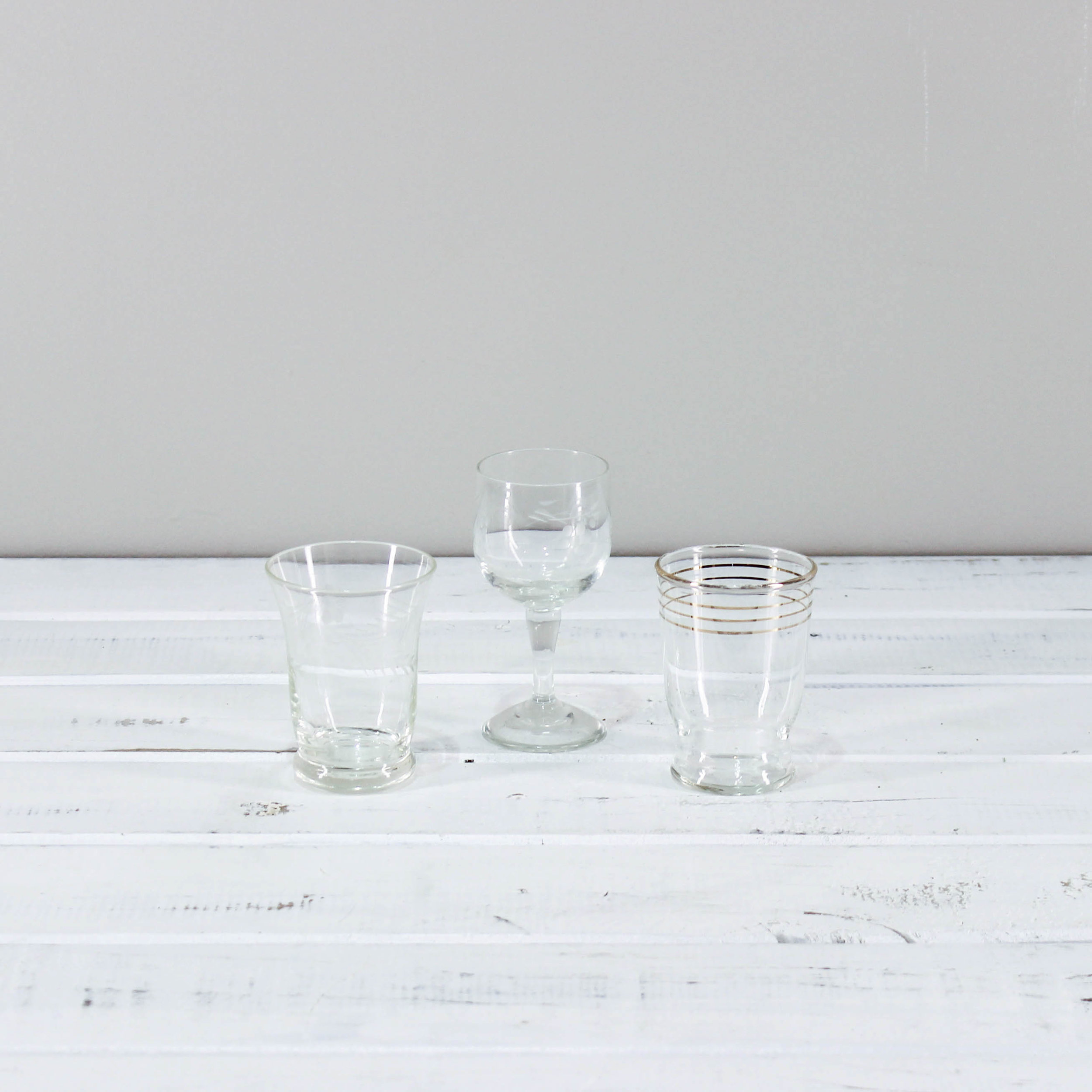 Glass Tealight Holder Vintage