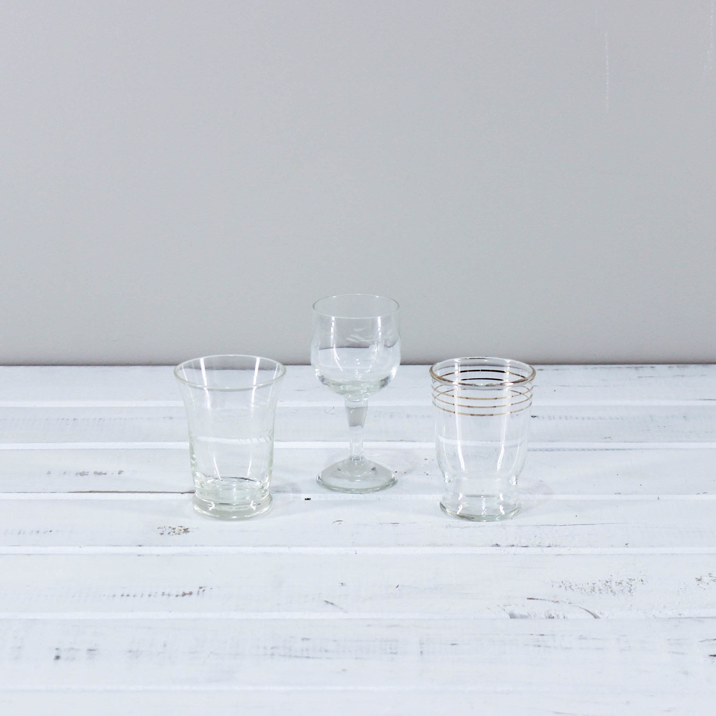 Glass Tealight Holder Vintage