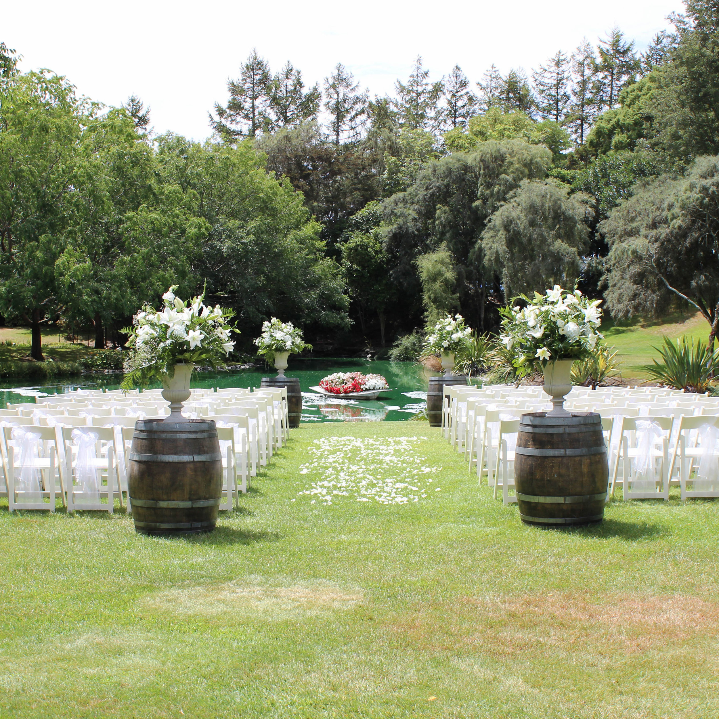 Wine Barrel & Urn