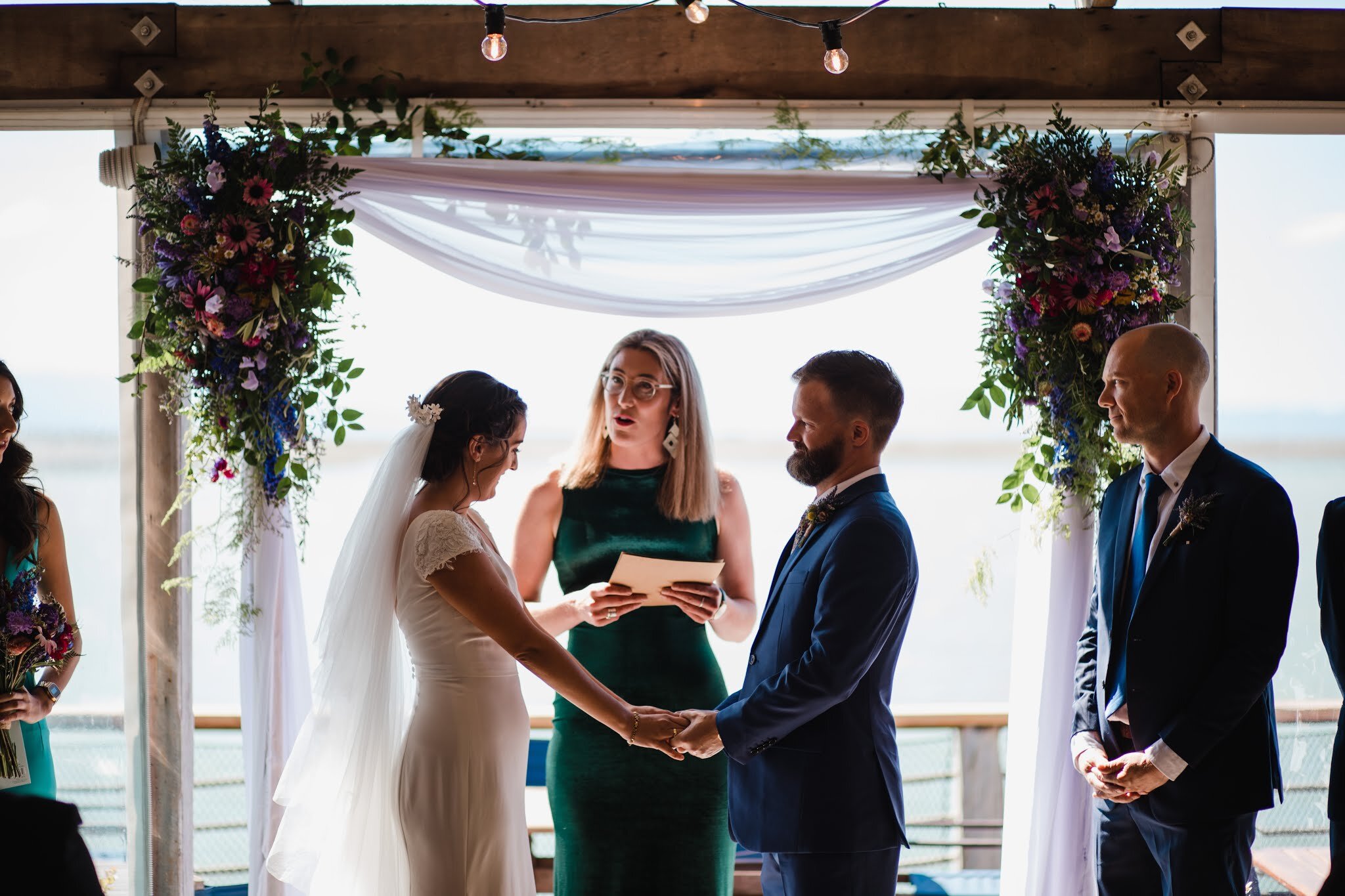 Wooden Archway w/ Silk Draping - Image 4