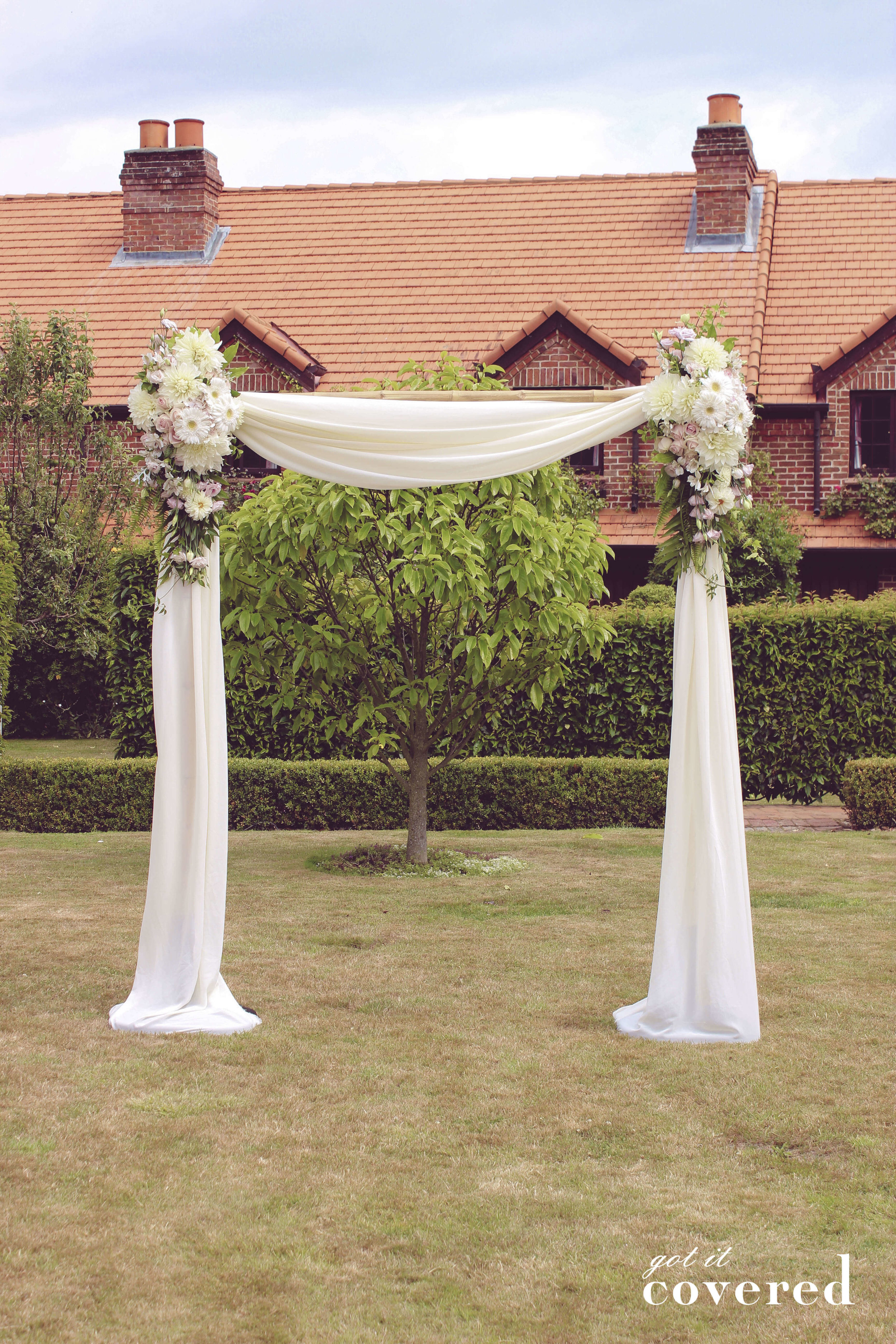 Wooden Archway w/ Silk Draping - Image 8