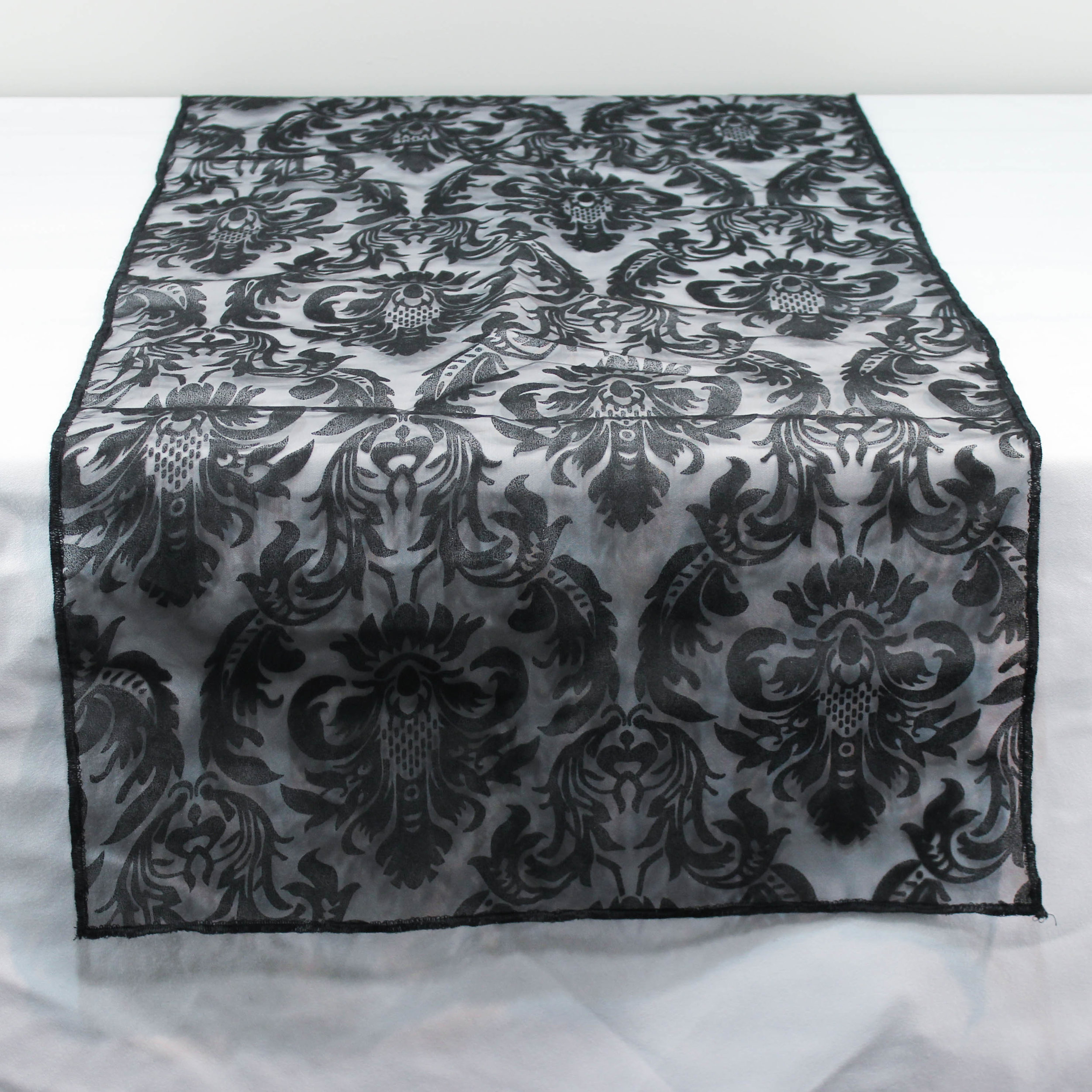 Black Lace Table Runner